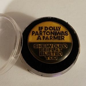 Vintage enamel Dolly Parton pin
